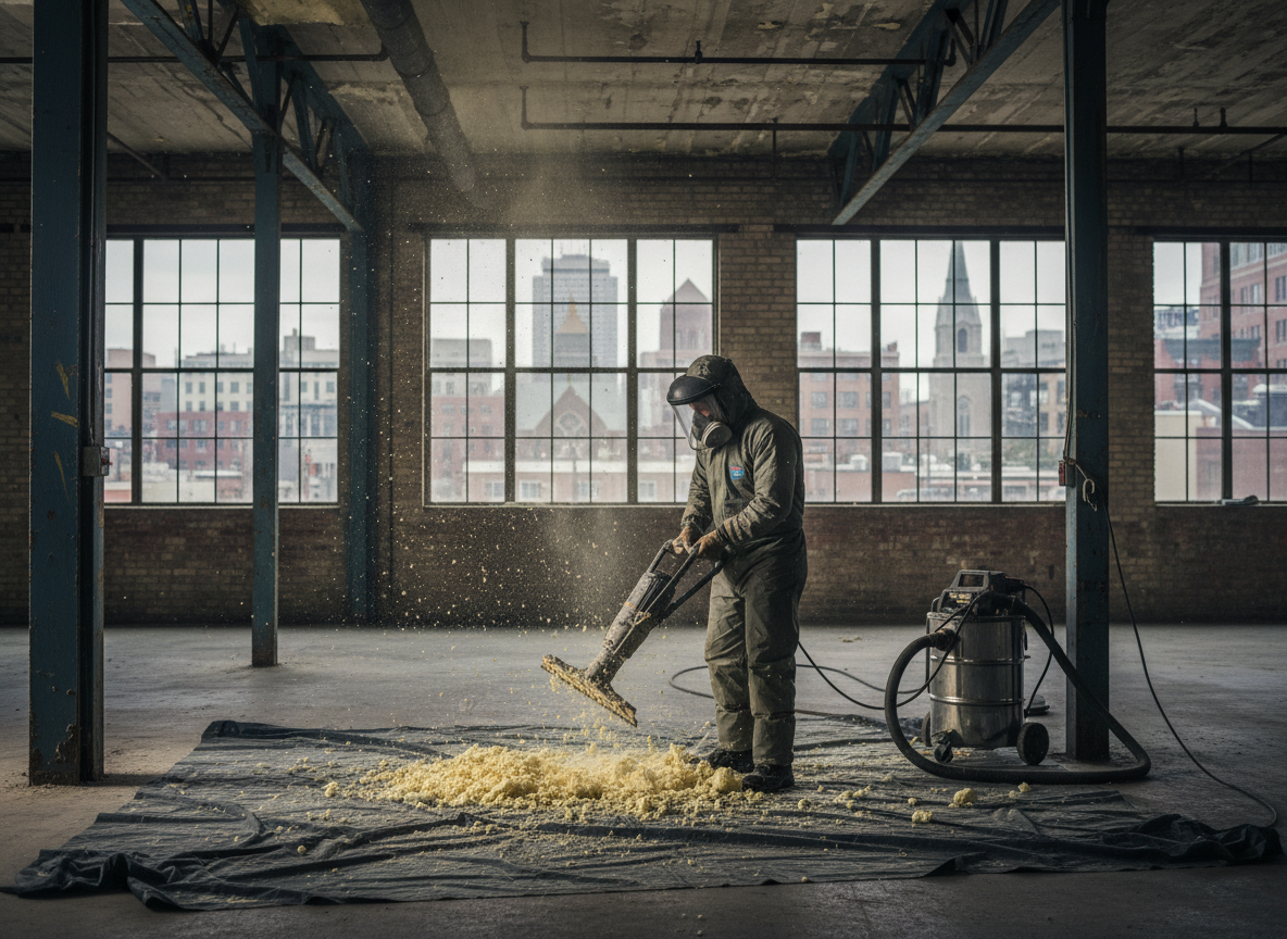 Warehouse Spray Foam Removal in Boston, Lincolnshire